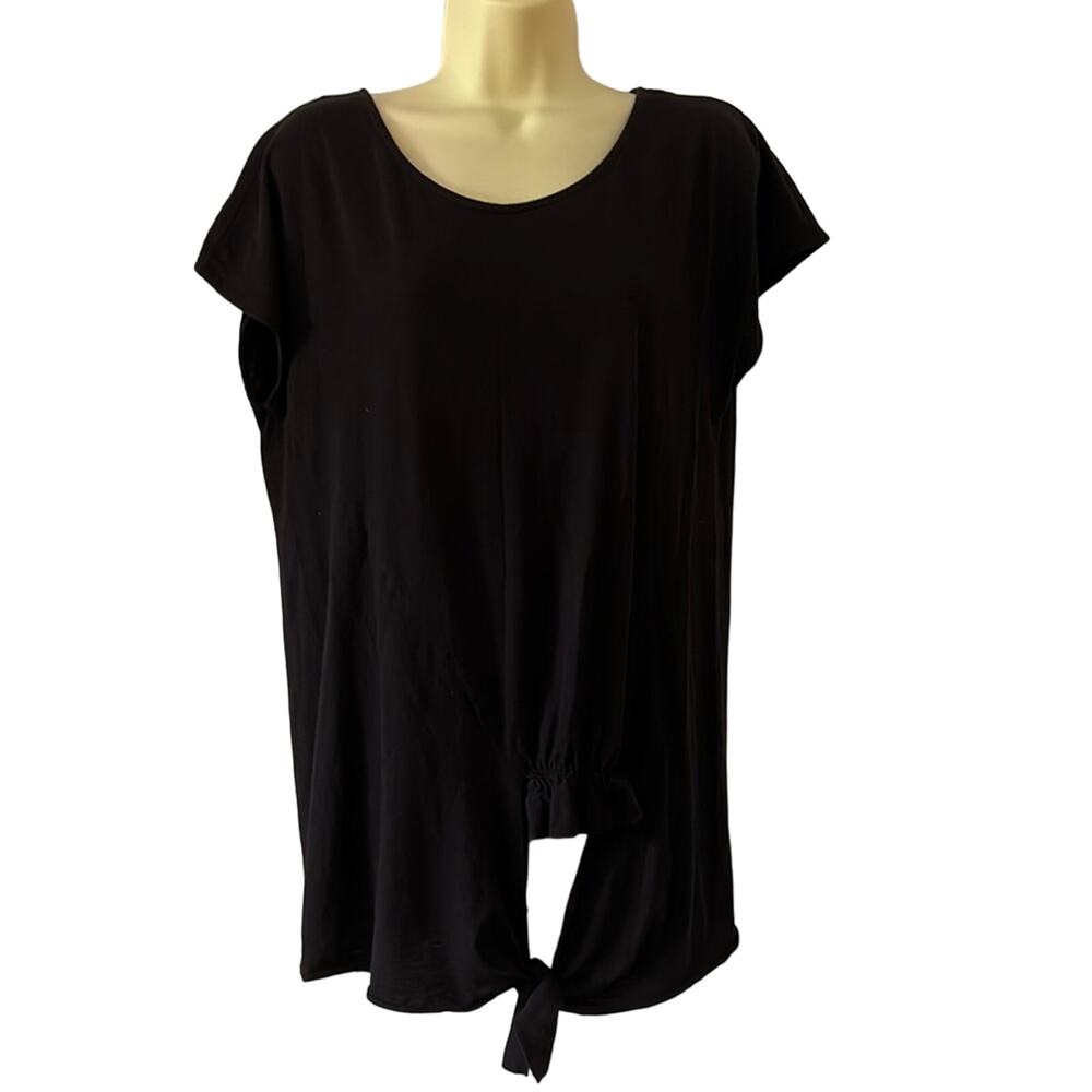 Forever 21+ Size 0X Black Lightweight Knit Tunic Top